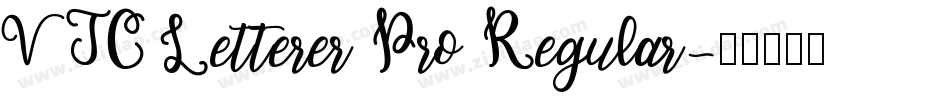 VTC Letterer Pro Regular字体转换